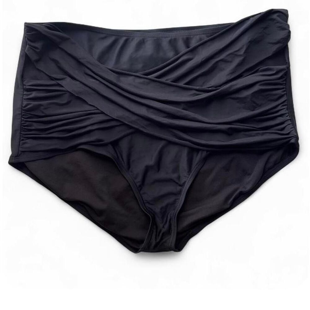 Swimsuits-for-all Women's Black Bikini-and-tankini-bottoms - Picture 9 of 9